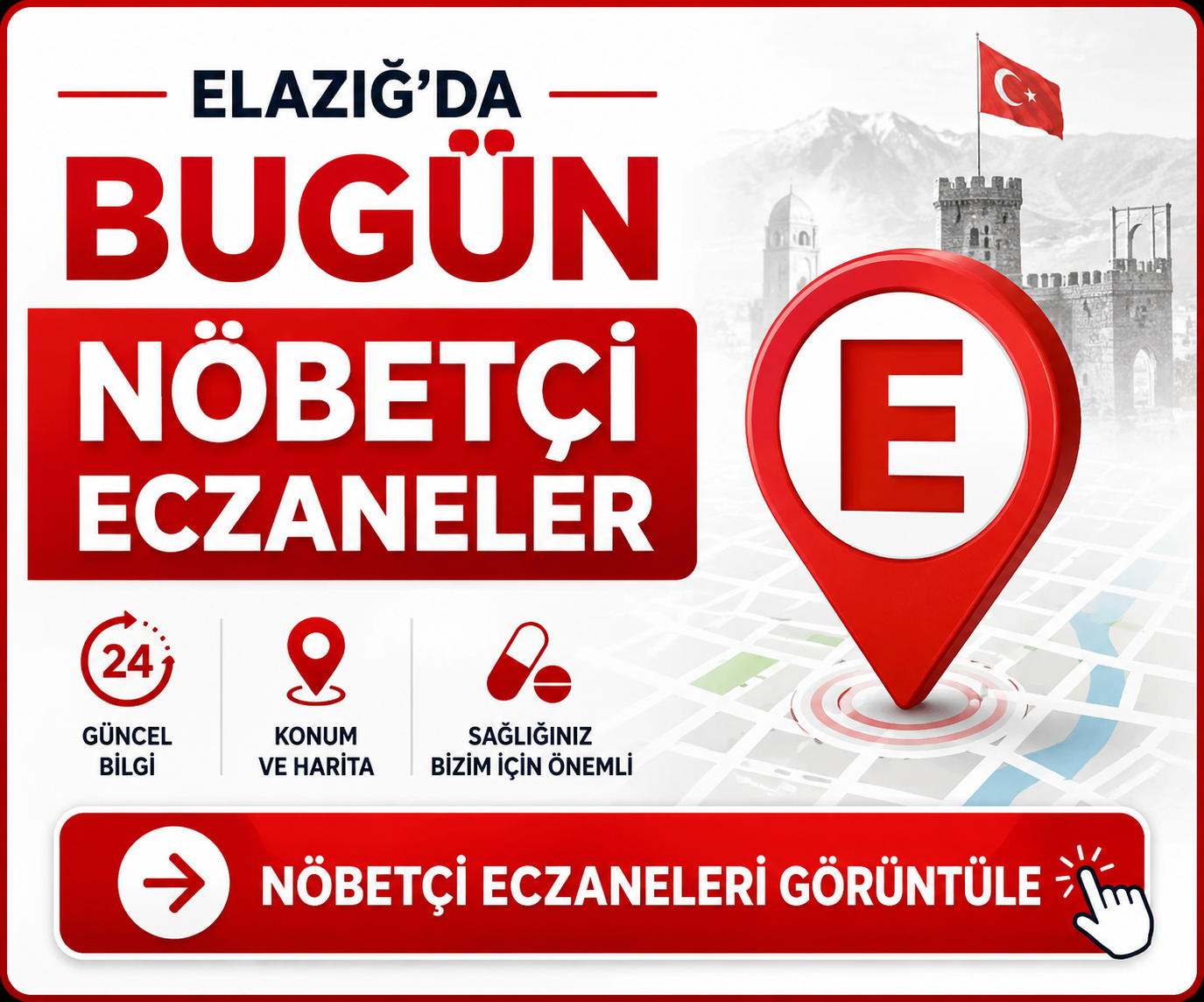 Elazığ'da Bugün Nöbetçi Eczaneler